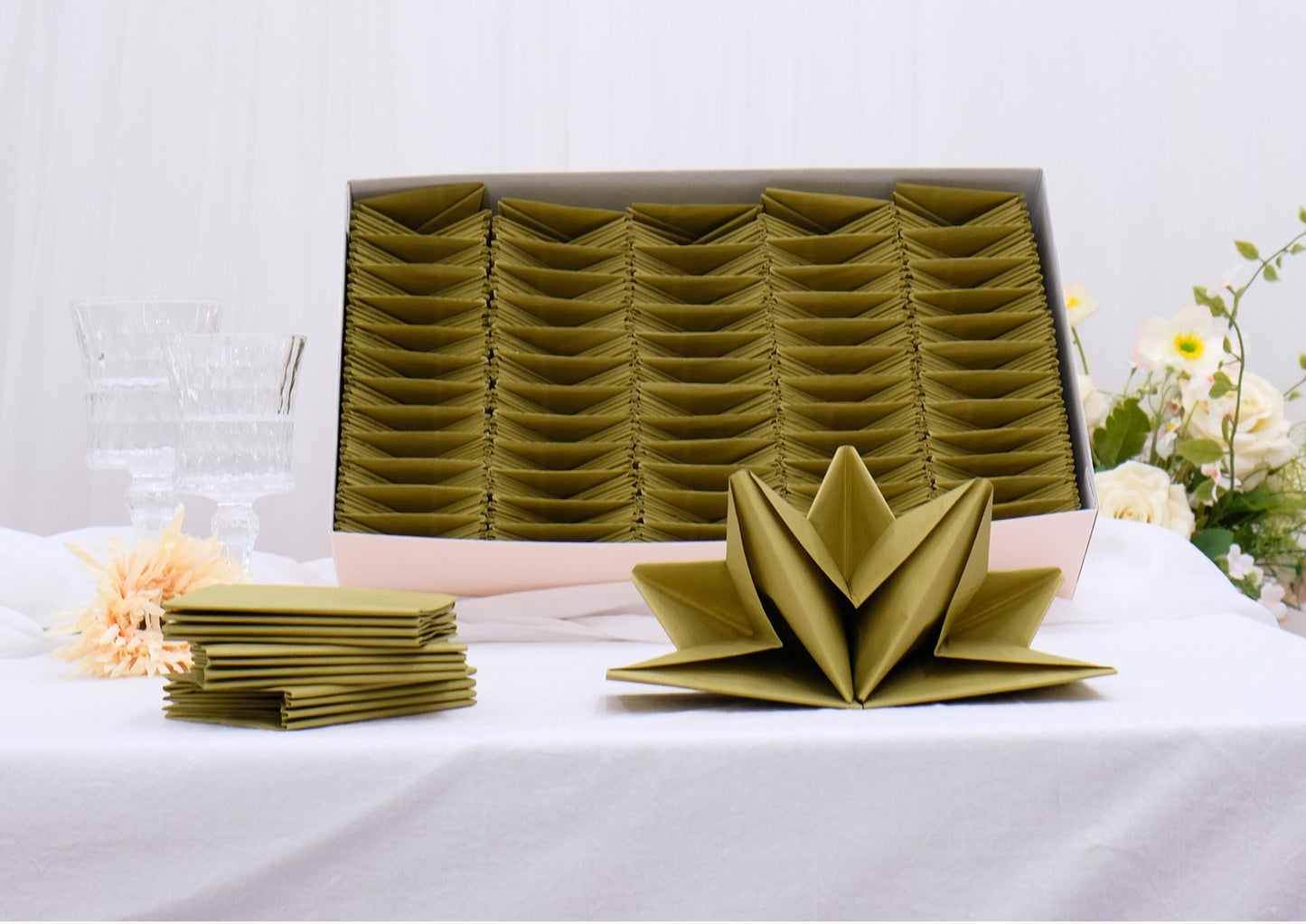 TRAYS OF NAPKINS FOR LARGE VENUES and for EVERY SPECIAL OCCASION