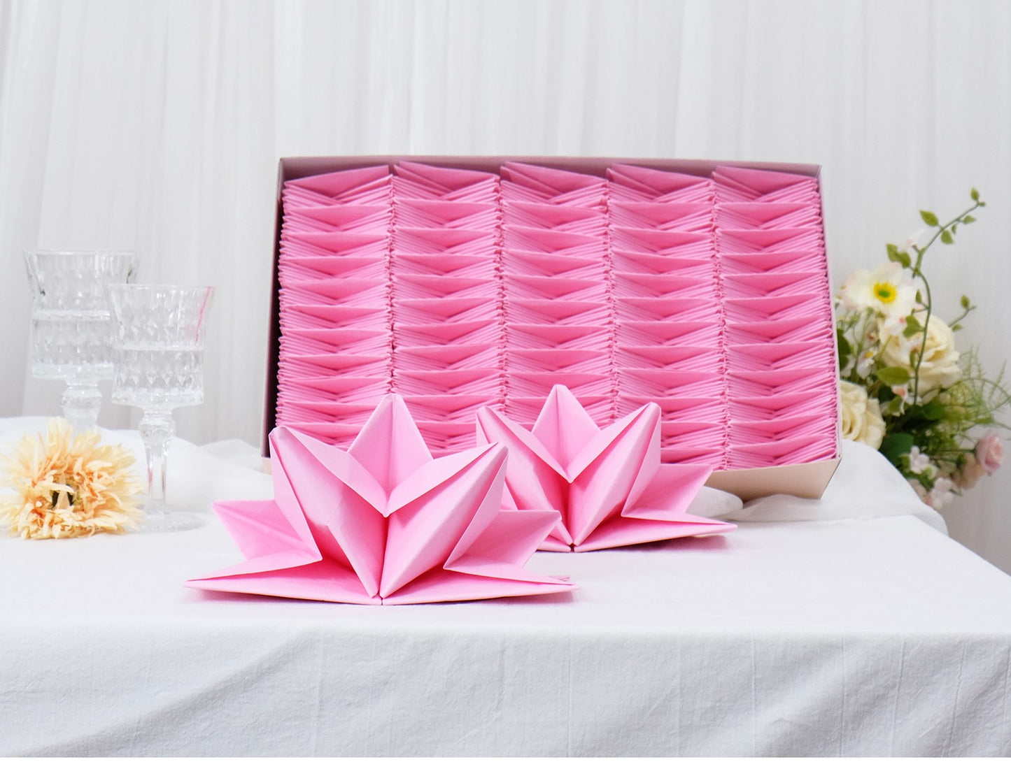 TRAYS OF NAPKINS FOR LARGE VENUES and for EVERY SPECIAL OCCASION